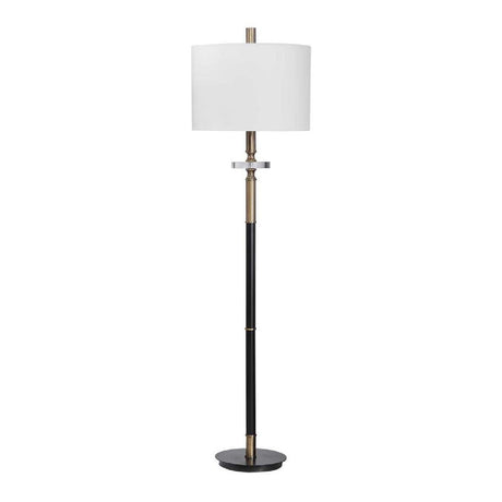 White Linen Shade Floor Lamp | Uttermost Maud -  www.oroa.com