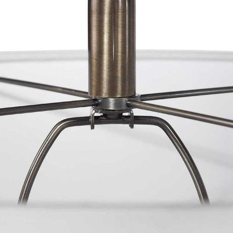 White Linen Shade Floor Lamp | Uttermost Maud -  www.oroa.com