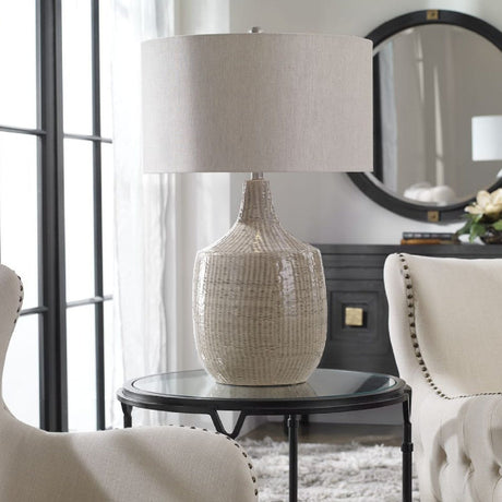 Gray Ceramic Table Lamp by Uttermost Felipe, alternate view 2