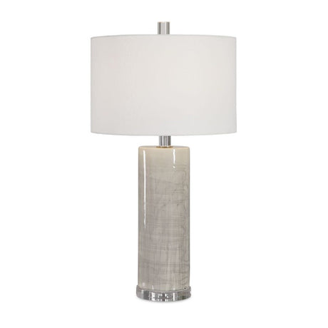 Beige Glazed Ceramic Table Lamp by Uttermost Zesiro