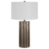 Modern European furniture - Fluted Steel Table Lamp by Uttermost Khalio - www.oroa.com