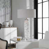 Beige Linen Shade Table Lamp by Uttermost Lenta, alternate view 2