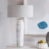 Beige Linen Shade Table Lamp by Uttermost Lenta, alternate view 8