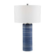Modern European furniture - Blue Stripes Ceramic Table Lamp by Uttermost Montauk - www.oroa.com