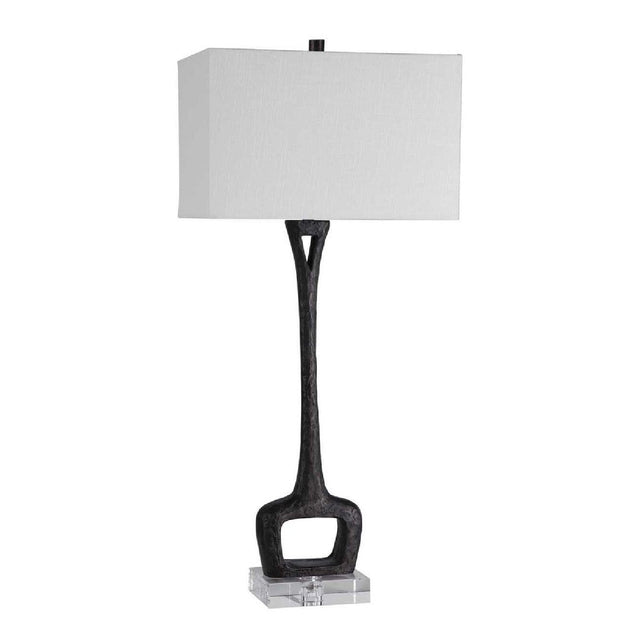Modern European furniture - Black Cast Iron Table Lamp by Uttermost Darbie - www.oroa.com