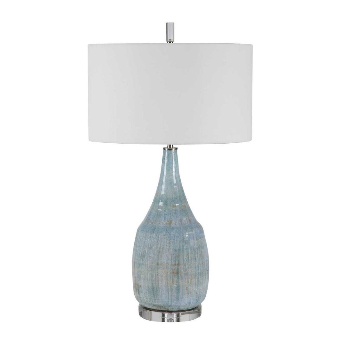 Crackle Glazed Ceramic Table Lamp by Uttermost Rialta, alternate view 3