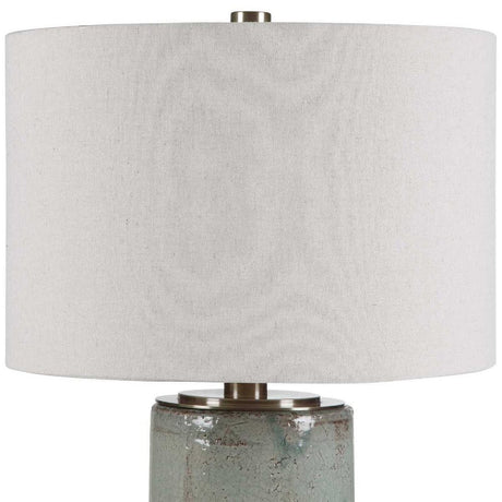 Rustic Blue Ceramic Table Lamp by Uttermost Callais, alternate view 4