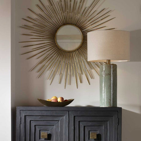 Rustic Blue Ceramic Table Lamp by Uttermost Callais, alternate view 9