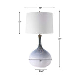  Modern European furniture - Fluted Gradient Ceramic Table Lamp by Uttermost Eichler - www.oroa.com