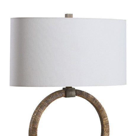 Modern European furniture - Antique Gold Ring Table Lamp Table Lamp by Uttermost Relic - www.oroa.com