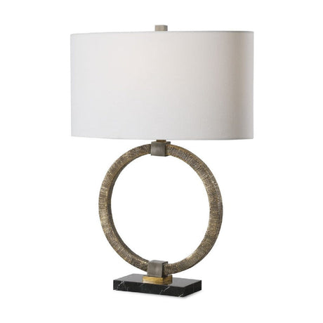 Modern European furniture - Antique Gold Ring Table Lamp Table Lamp by Uttermost Relic - www.oroa.com