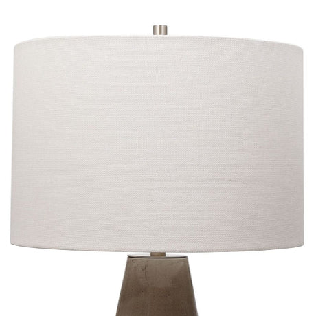 Crackled Gray Ceramic Table Lamp by Uttermost Volterra, alternate view 5