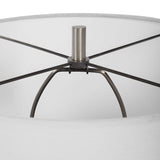 Modern European furniture - Crackled White Ceramic Table Lamp by Uttermost Dakota - www.oroa.com