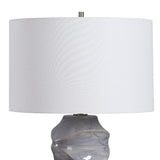 Modern European furniture - Sculpted Ceramic Table Lamp by Uttermost Waves - www.oroa.com