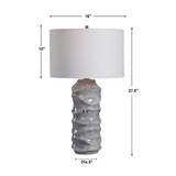 Modern European furniture - Sculpted Ceramic Table Lamp by Uttermost Waves - www.oroa.com