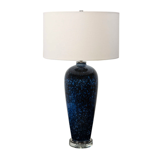 Modern European furniture - Blue Glass Table Lamp by Uttermost Stargazer - www.oroa.com
