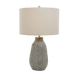 Gray Textured Ceramic Table Lamp by Uttermost Monacan