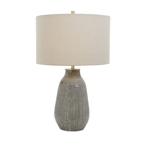 Gray Textured Ceramic Table Lamp by Uttermost Monacan