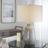 Gray Textured Ceramic Table Lamp by Uttermost Monacan, alternate view 2