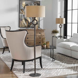 Modern European furniture - Aged Brown Iron Floor Lamp - www.oroa.com