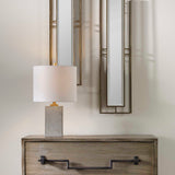 Modern European furniture - Stained Concrete Accent Lamp - www.oroa.com
