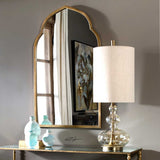 Wavy Amber Glass Buffet Lamp by Uttermost Formoso, alternate view 2