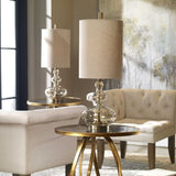 Wavy Amber Glass Buffet Lamp by Uttermost Formoso, alternate view 4