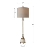 Brushed Brass Buffet Lamp by Uttermost Laton, alternate view 2