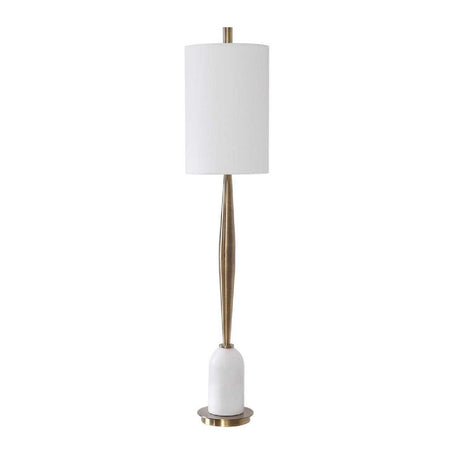 White Marble Base Buffet Lamp by Uttermost Minette, alternate view 3