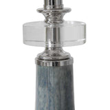 Mottled Blue Ceramic Buffet Lamp by Uttermost Piers, alternate view 5