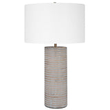Modern European furniture - Frosted Gray Ceramic Table Lamp by Uttermost Monolith - www.oroa.com