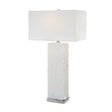 Modern European furniture - Carved White Stone Table Lamp by Uttermost Pillar - www.oroa.com