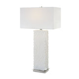 Modern European furniture - Carved White Stone Table Lamp by Uttermost Pillar - www.oroa.com