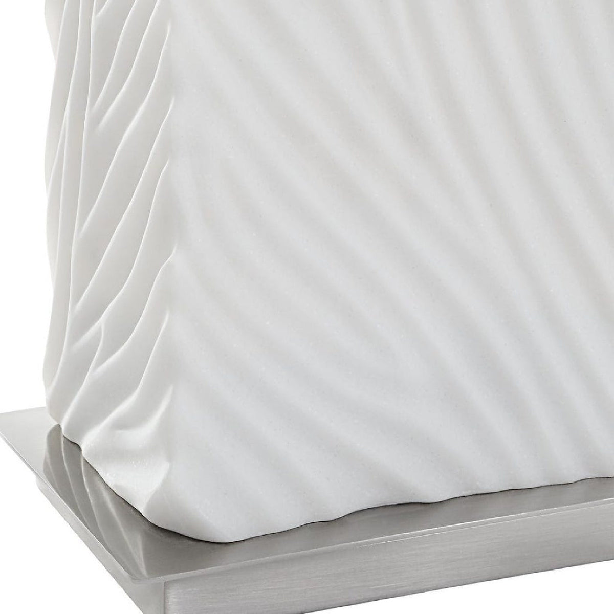 Modern European furniture - Carved White Stone Table Lamp by Uttermost Pillar - www.oroa.com