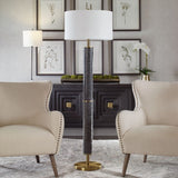 Carved Black Iron Floor Lamp | Uttermost Summit - www.oroa.com