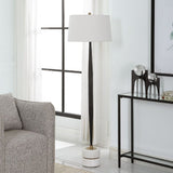Channeled Cast Iron Floor Lamp | Uttermost Miraz - www.oroa.com