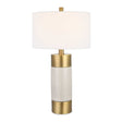 Modern European furniture - White Crackled Ceramic Table Lamp by Uttermost Adelia - www.oroa.com