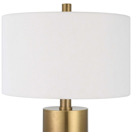 Modern European furniture - White Crackled Ceramic Table Lamp by Uttermost Adelia - www.oroa.com