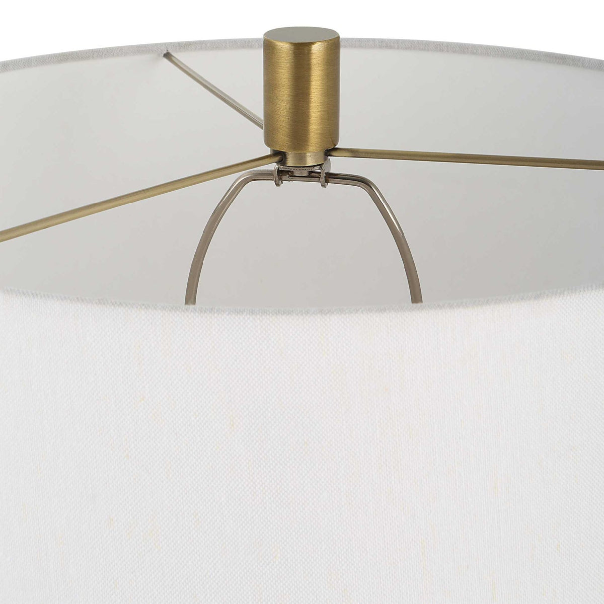 Modern European furniture - White Crackled Ceramic Table Lamp by Uttermost Adelia - www.oroa.com