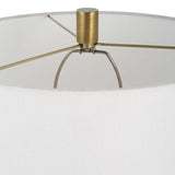 Modern European furniture - White Crackled Ceramic Table Lamp by Uttermost Adelia - www.oroa.com