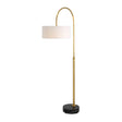Modern European furniture - Gold Arc Rotating Floor Lamp - www.oroa.com