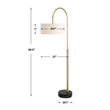 Modern European furniture - Gold Arc Rotating Floor Lamp - www.oroa.com