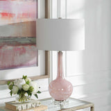 Modern European furniture - Pink Glass Table Lamp by Uttermost Rosa - www.oroa.com