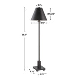 Metal Empire Shade Buffet Lamp by Uttermost Pilot, alternate view 12