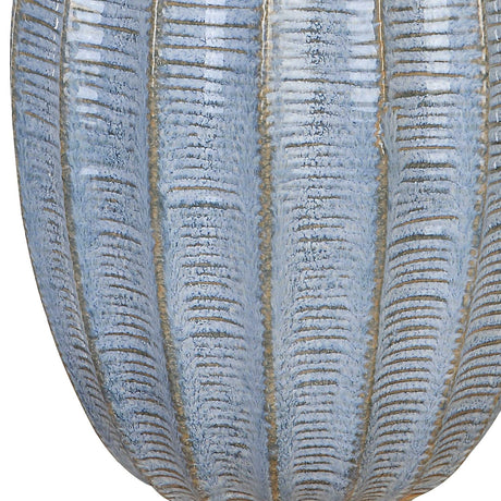 Scalloped Blue Ceramic Table Lamp by Uttermost Veston, alternate view 6