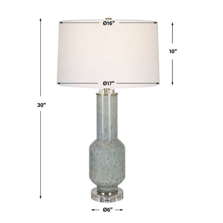 Modern European furniture - Gray Bubble Glass Table Lamp - www.oroa.com