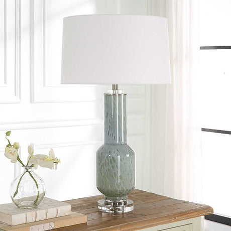 Modern European furniture - Gray Bubble Glass Table Lamp - www.oroa.com