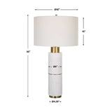 Whitewashed Wood Look Table Lamp by Uttermost Ruse, alternate view 3
