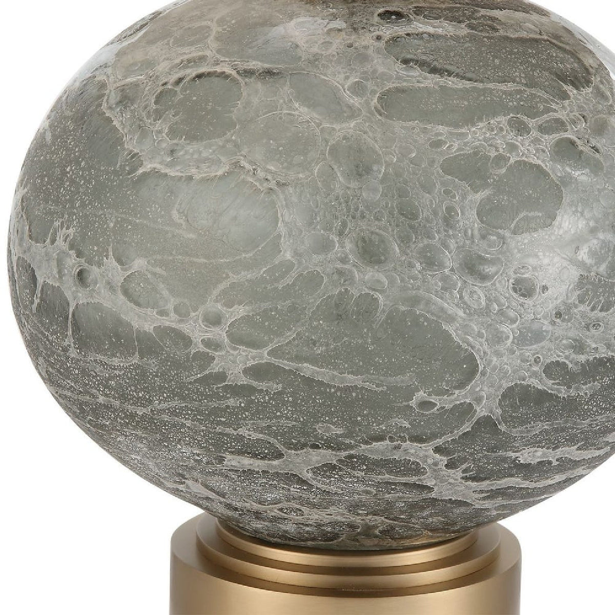 Smoky Gray Glass Table Lamp by Uttermost Lunia, alternate view 6