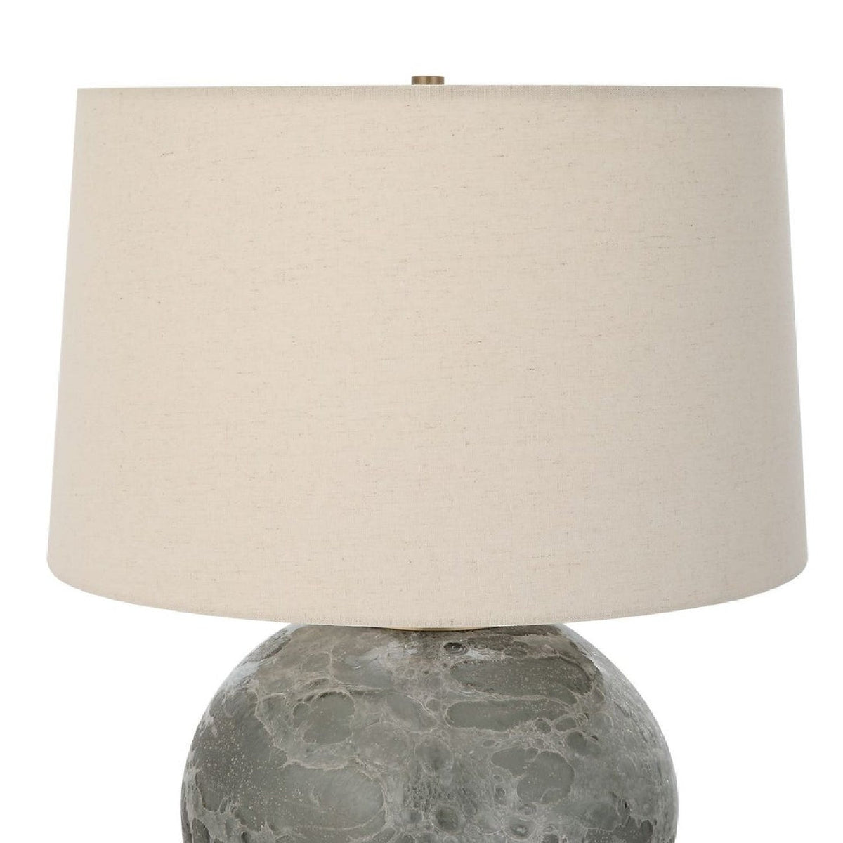 Smoky Gray Glass Table Lamp by Uttermost Lunia, alternate view 7